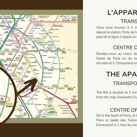 41.Appart 4Pers#1 Bedroom #Pere Lachaise #Nation Paris Eksteriør bilde